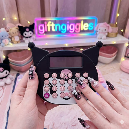 🖤 Cute Kuromi Character Electronic Calculator  🌸