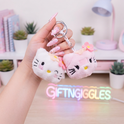 Adorable Hello Kitty Plush Face Keychain – Cute Sanrio Bag CharmAdorable Hello Kitty Plush Face Keychain – Cute Sanrio Bag Charm🎀💕