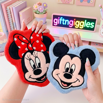 Disney Mickey & Friends Ultra-Soft Fleece Hanging Hand Towel 🐭