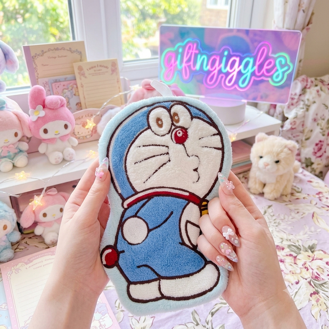 Kawaii Doraemon Plush Hanging Hand Towel