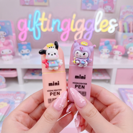 ✨ Kawaii Sanrio-Inspired Mini Highlighter Collection 🎀🖊️