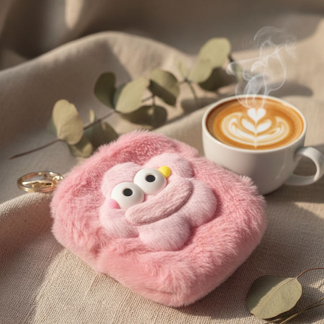 Fluffy Coin Purse Bag Charm