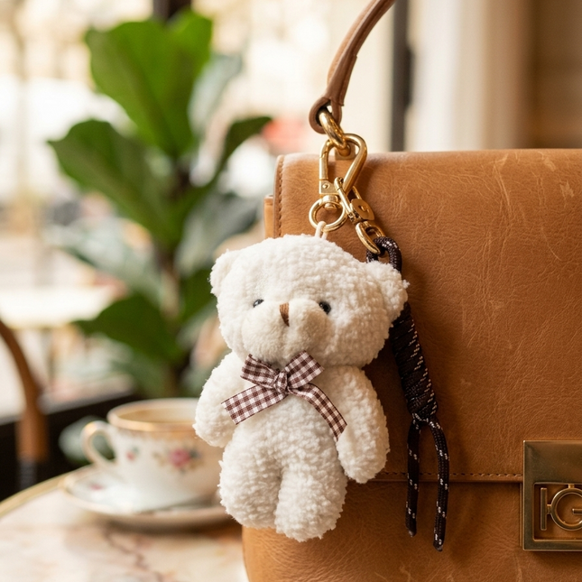 Cuddly Bear Bag Charm
