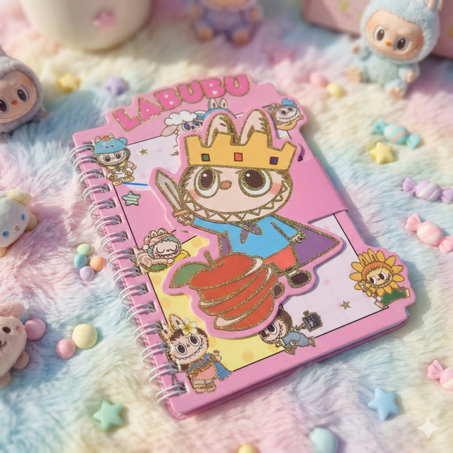 Cute Labubu Spiral Diary