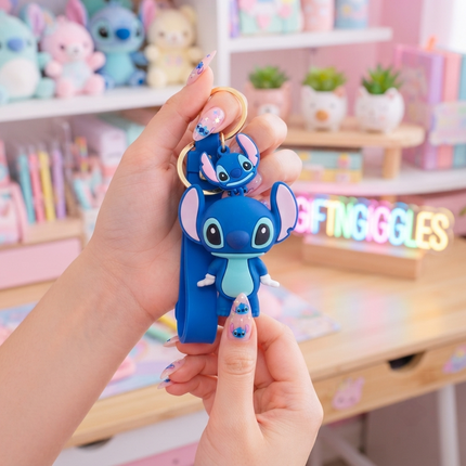 💙 Cute Stitch Alien Backpack Charm & Keychain 🛸✨
