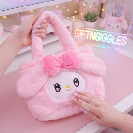 Oversized Fluffy My Melody Pink Tote Bag