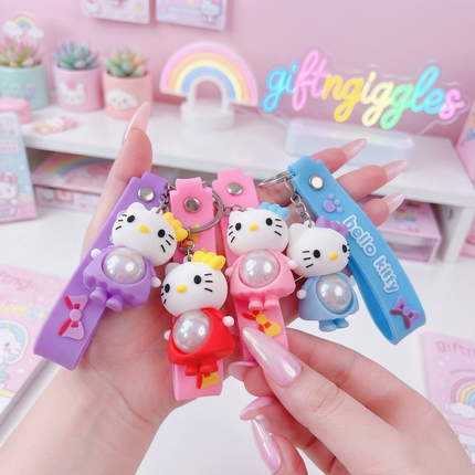 🎀 Magical Hello Kitty Light-Up Keychain 🌟✨