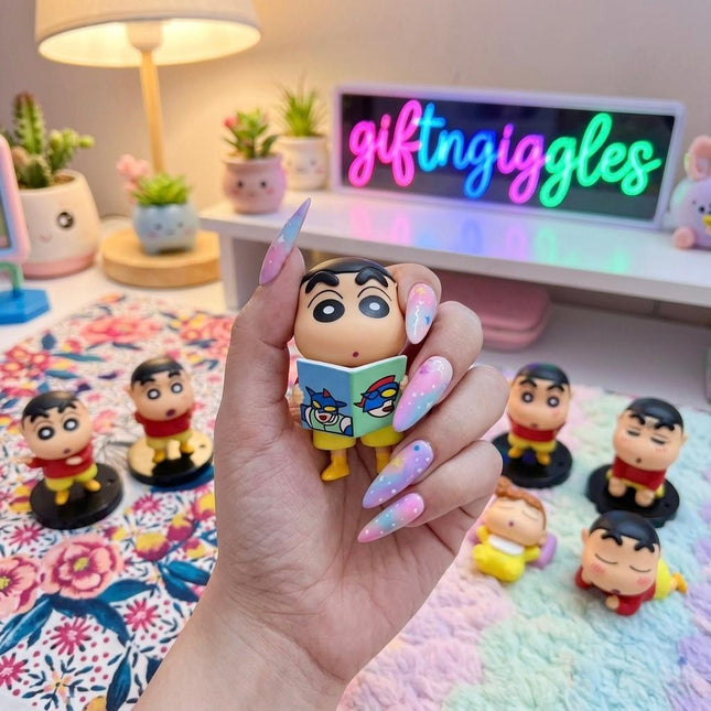 Adorable Shinchan Figurine for Desk Decor
