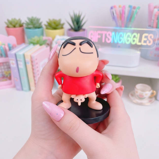 ✨ Crayon Shinchan Funko-Style Collectible Figures 🧸🎀🌈