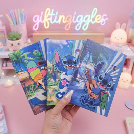 ✨ Adorable Stitch Magnetic Closure Diaries! 🌺