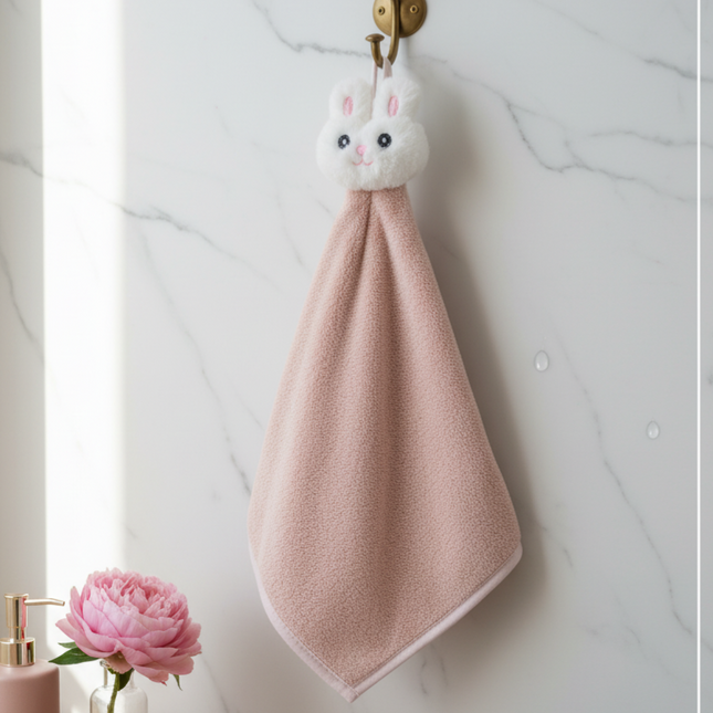 Kawaii rabbit hand towel