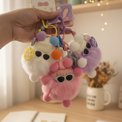 Pom Pom Bag Charm