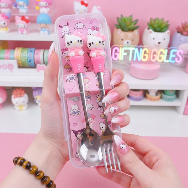 Hello Kitty Cutlery Set