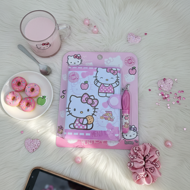 Cute Hello Kitty Diary with Pen