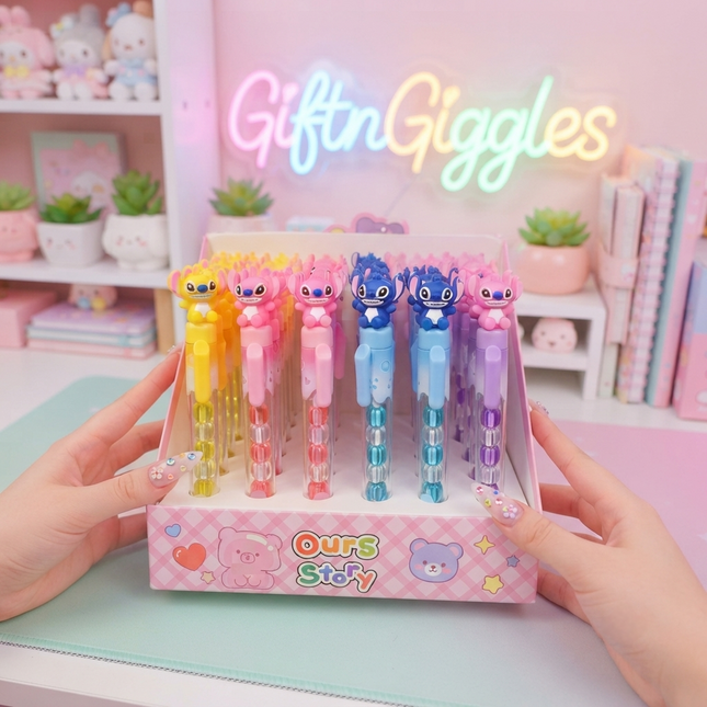 🌟 Adorable Stitch Character Gel Pens 🖊️✨