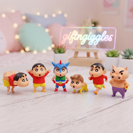 Adorable Shinchan Character Action Figure Collection