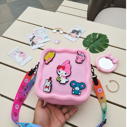 Silicone Charm Sling Bag