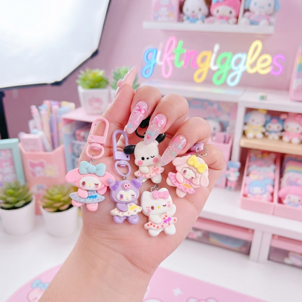 Cute Sanrio Inspired Cartoon Zip Charms & Bag Clips 🎀✨