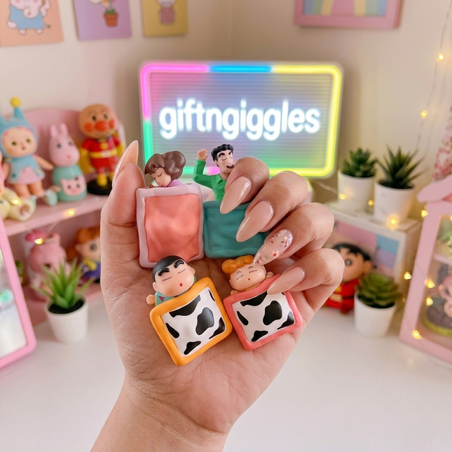 Shinchan Sleeping Family Figurine