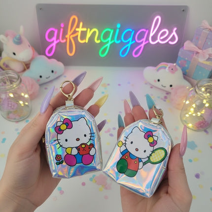 Hello Kitty Holographic Coin Purse/Keychain/Bag Charm