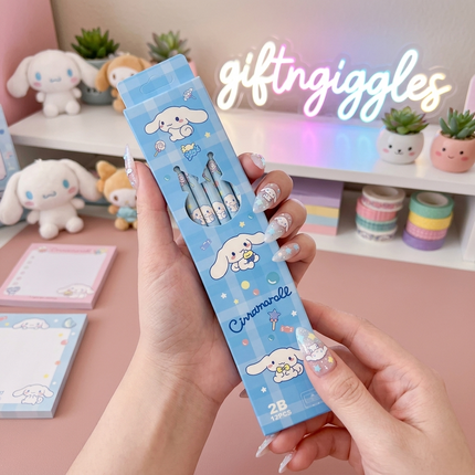 🎀 Kawaii Sanrio Character 2B Pencils Pack (12-Piece Set) 🦄