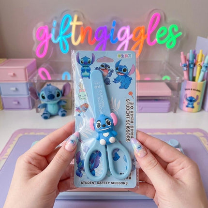 💙 Disney Stitch Cute Student Safety Scissors with Cap ✂️