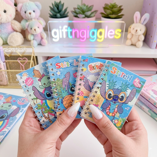 Ohana Adventures: Stitch Diary with Fun Stickers