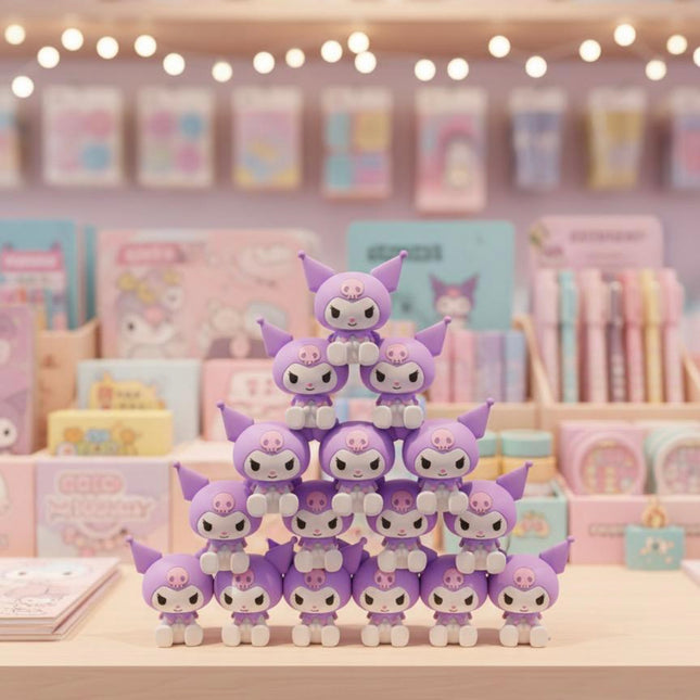 Kuromi Eraser – Cute Sanrio Kawaii Collectible Desk & Room Decor (Lavender & Pink)