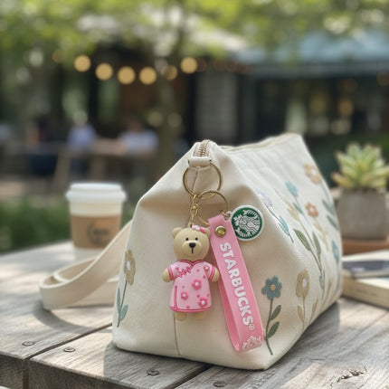 Starbucks Teddy Keychain / Bag Charm