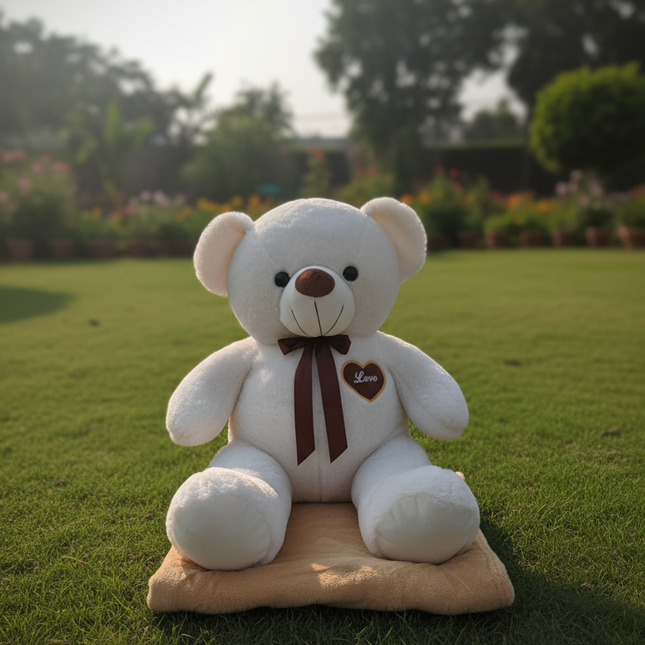 Big Teddy Plushy Toy with Blanket - Soft & Furry