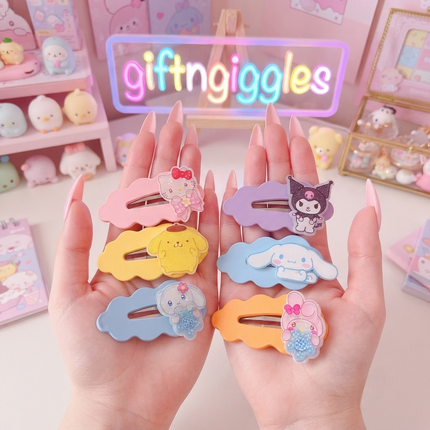 Adorably Kawaii Sanrio Tic-Tac Hair Accessory Pair 🌈💫