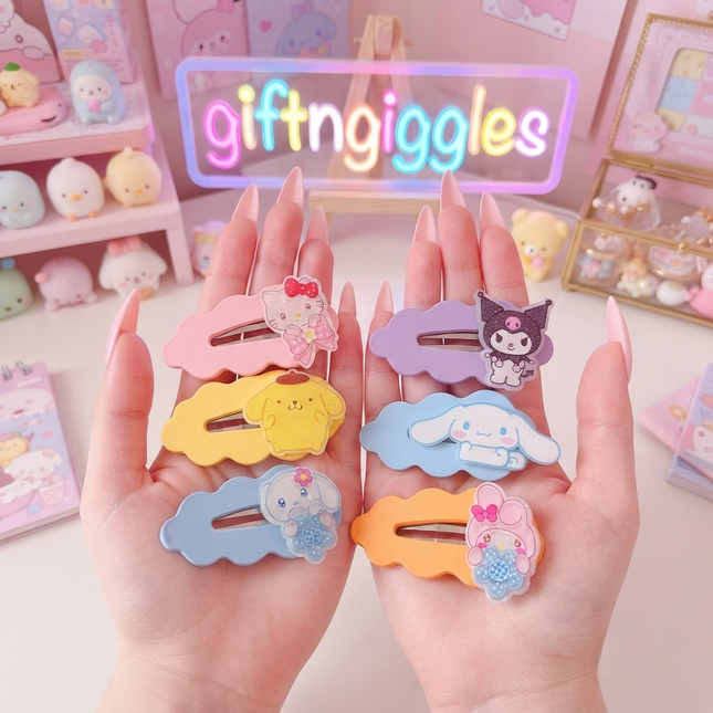 Adorably Kawaii Sanrio Tic-Tac Hair Accessory Pair 🌈💫