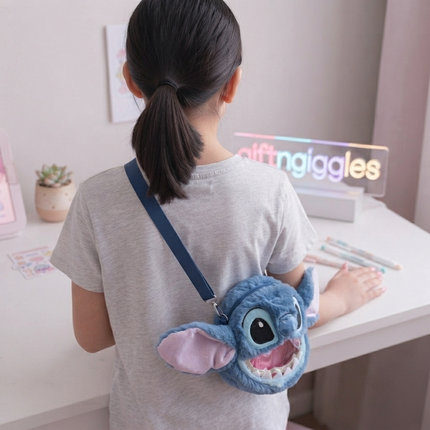 Adorable Stitch Plush Crossbody Bag  – Soft & Kawaii GiftnGiggles Accessory 🎀🛸✨