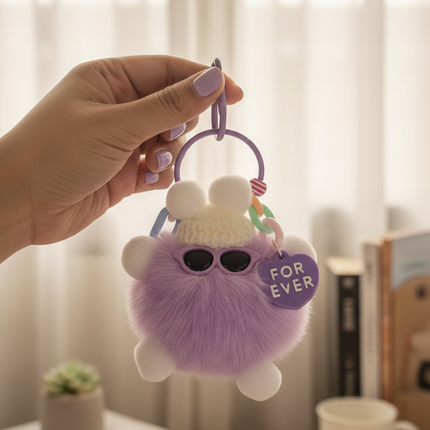 Pom Pom Bag Charm