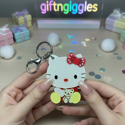 Hello Kitty Acrylic Mirror / Bag Charm