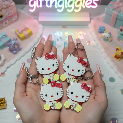 Hello Kitty Acrylic Mirror / Bag Charm