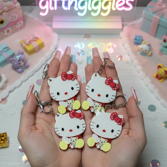 Hello Kitty Acrylic Mirror / Bag Charm