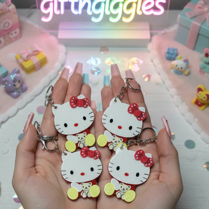 Hello Kitty Acrylic Mirror / Bag Charm