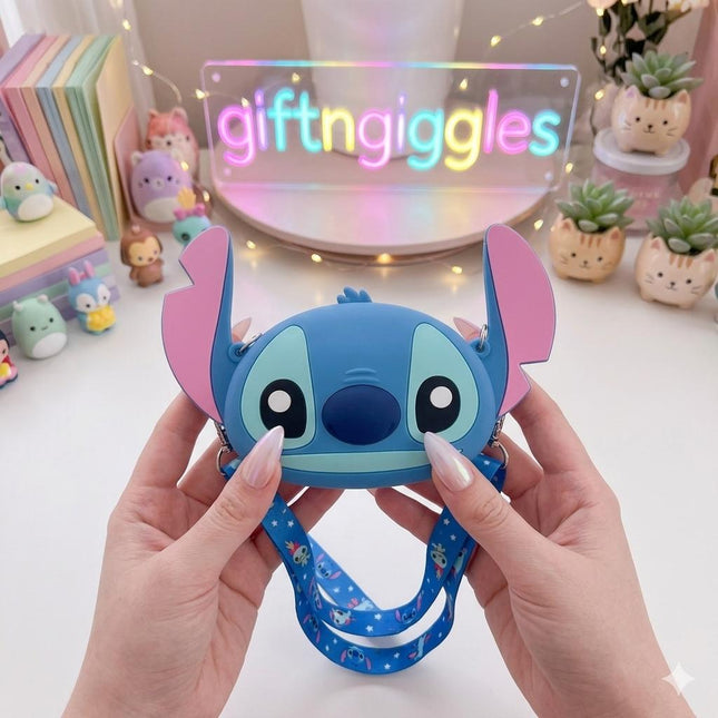 Disney Stitch Cute Silicone Sling Bag 🌟💙