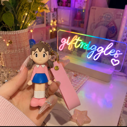 Adorable Shizuka and Nobita Keychains! 💖✨