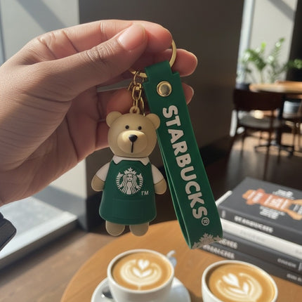 Starbucks Teddy Keychain / Bag Charm