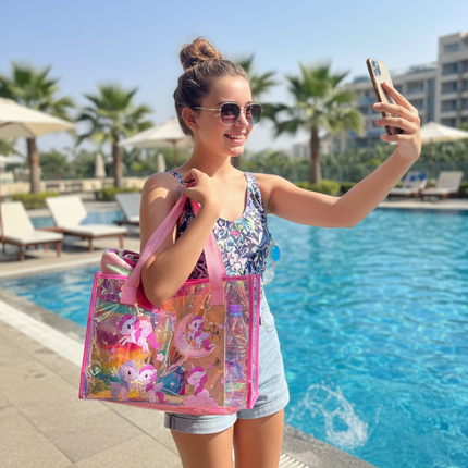 Holographic Unicorn Tote Bag