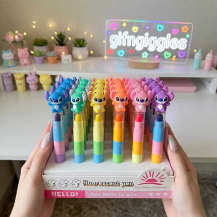Adorable Disney Stitch Stackable Highlighter Set
